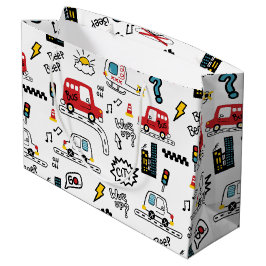 Sacola Para Presentes Grande Padrão de Transporte Divertido para Crianças