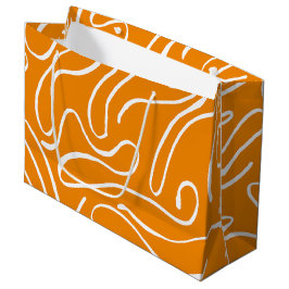 Sacola Para Presentes Grande Padrão de Vibrações Abstratas