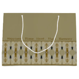 Sacola Para Presentes Grande Padrão Decorativo Do bege