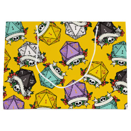 Sacola Para Presentes Grande Padrão do Conjunto de Dados D20