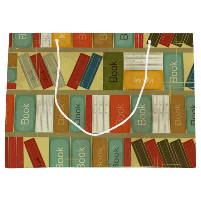 Sacola Para Presentes Grande Padrão do livro (Frente)