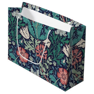 Sacola Para Presentes Grande Padrão Floral Vintage, William Morris Large Gift