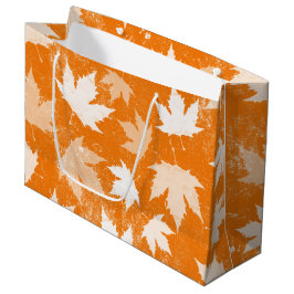 Sacola Para Presentes Grande Padrão Rustic Autumn Fall Deixa