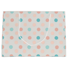 Sacola Para Presentes Grande Padrão sem costura pontilhado