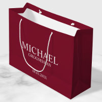 Padrinho de casamento Vermelho Personalizado Moder