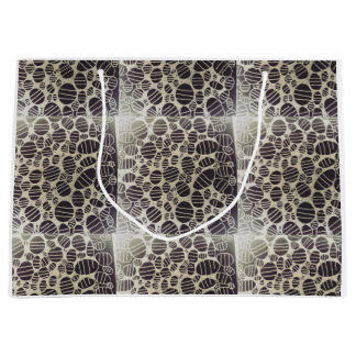 Sacola Para Presentes Grande padrões brancos pretos do yaei mudarão sua vida