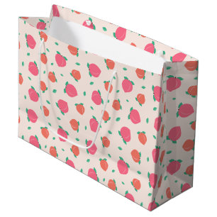 Sacola Para Presentes Grande Padrões cor-de-rosa