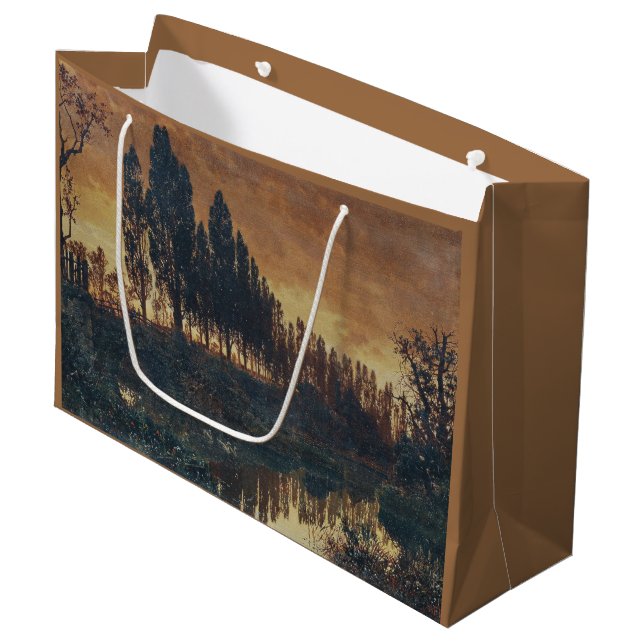 Sacola Para Presentes Grande Paisagem rural na Baviera (Alemanha) (Frente inclinada)