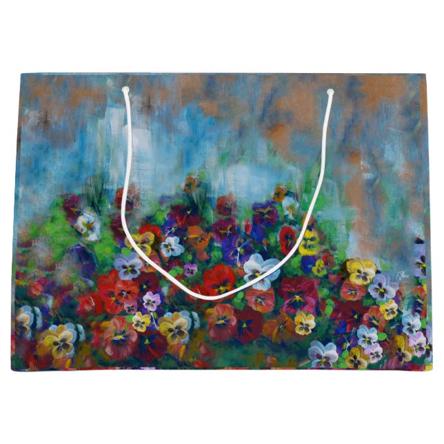 Sacola Para Presentes Grande Pansy Gift Bag (Frente)