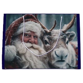 Sacola Para Presentes Grande Papais noeis