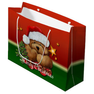 Sacola Para Presentes Grande Papais noeis Bonitos Têm Grande Saco De Presente