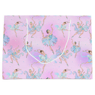 Sacola Para Presentes Grande Papel de embrulho Elegantes Bailarinas