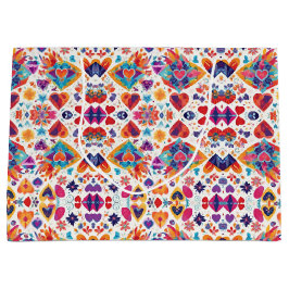 Sacola Para Presentes Grande Papel de enrolamento do Dia de os namorados do Lov