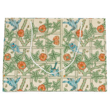 Papel de Parede Vitoriano Treliça William Morris
