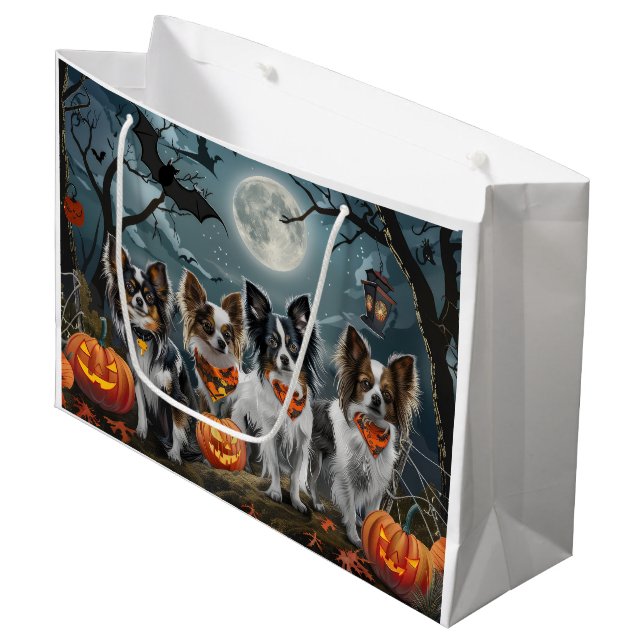 Sacola Para Presentes Grande Papillon Halloween Spooky (Frente inclinada)