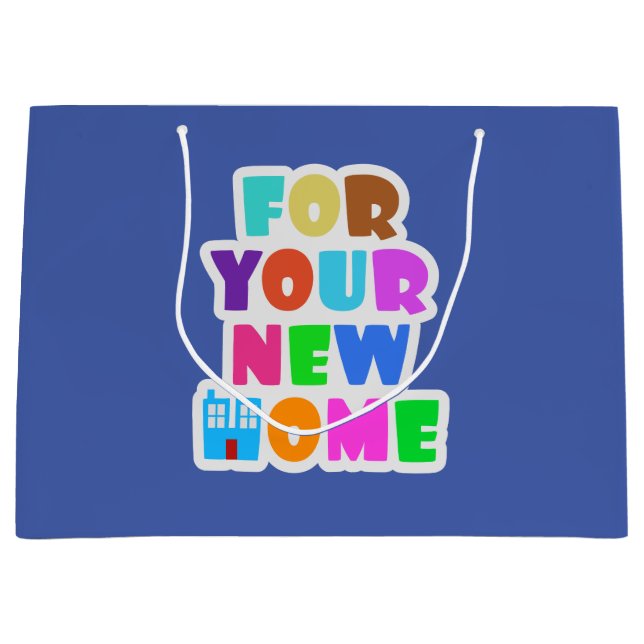 Sacola Para Presentes Grande Para sua nova casa (Frente)
