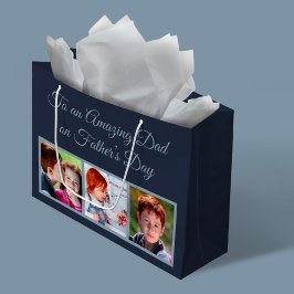 Sacola Para Presentes Grande Para um Pai incrível na foto do dia do pai