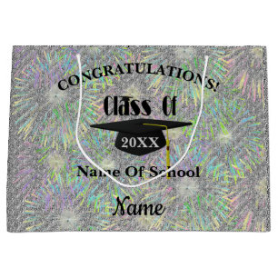 Sacola Para Presentes Grande Parabéns de graduação Boné personalizado