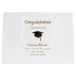 Sacola Para Presentes Grande Parabéns Formando com Boné