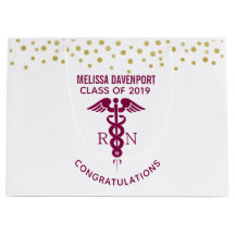 Parabéns RN Enfermeiro Formando Vermelho Caduco