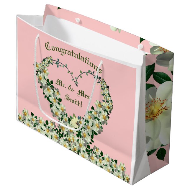 Sacola Para Presentes Grande Parabéns! - Sr. e Sra. Gift Bag (Frente inclinada)