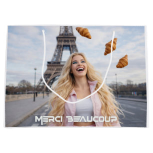 SACOLA PARA PRESENTES GRANDE PARIS - MUITO OBRIGADO