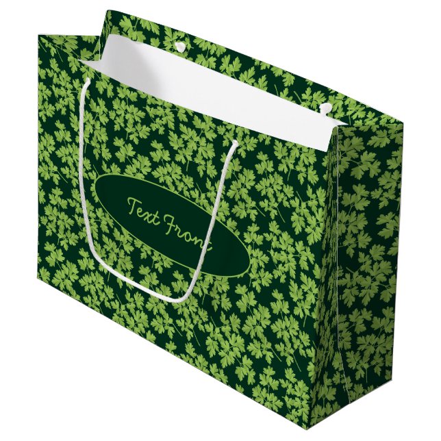 Sacola Para Presentes Grande Parsley Pattern (Frente inclinada)