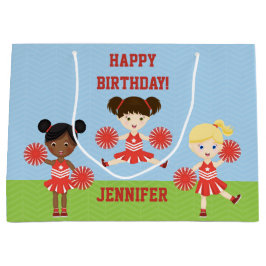 Sacola Para Presentes Grande Parte cheerleader