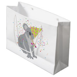 Sacola Para Presentes Grande Partida Koala - Animais com festa