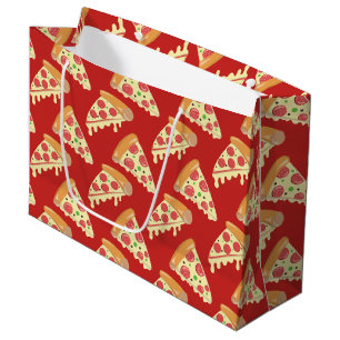 Sacola Para Presentes Grande Partido da pizza de Pepperoni