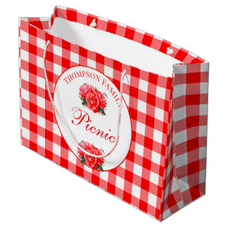 Sacola Para Presentes Grande Partido Picnic