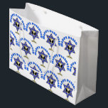 Sacola Para Presentes Grande Passagem feliz<br><div class="desc">Ofertas de Tema Judaico Personalizado e Roupa para Famílias e Amigos de Férias</div>