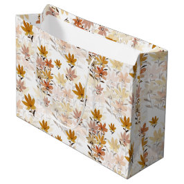 Sacola Para Presentes Grande Pastel Boho Mustard Amarelo