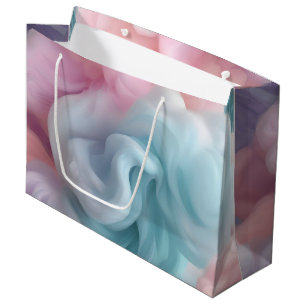 Sacola Para Presentes Grande Pastel Cotton Candy
