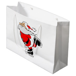 Sacola Para Presentes Grande Patinação Papai Noel