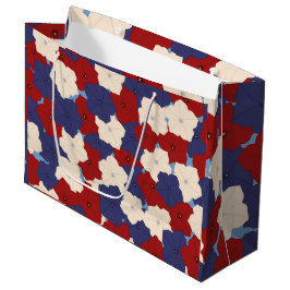 Sacola Para Presentes Grande Patriotic Petunias Large Gift Bag
