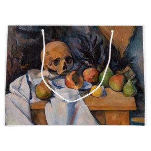 Sacola Para Presentes Grande Paul Cezanne - A Vida Estática com o Crânio