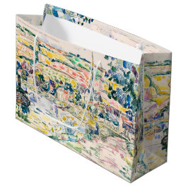 Sacola Para Presentes Grande Paul Signac-Petit Andely-The River Bank 1920-1929