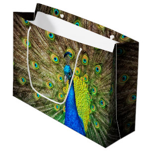 Sacola Para Presentes Grande Pavão