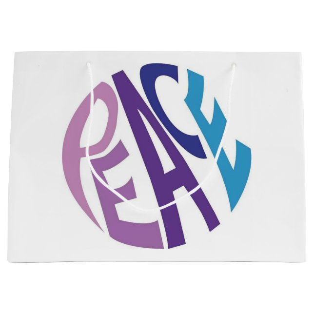 SACOLA PARA PRESENTES GRANDE PAZ  (Frente)