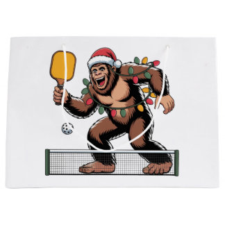 Sacola Para Presentes Grande Pé Grande Sasquatch Pickleball Natal 2026