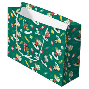 Sacola Para Presentes Grande Peanuts Peppermint Sonha Feriado Padrão