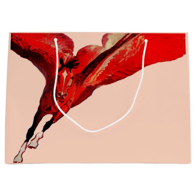 Sacola Para Presentes Grande Pegasus, o cavalo voador (Frente)