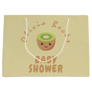 Sacola Para Presentes Grande Pequeno Chá de fraldas Cutie Kiwi