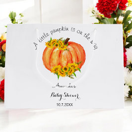 Sacola Para Presentes Grande Pequeno Chá de fraldas de Abóbora