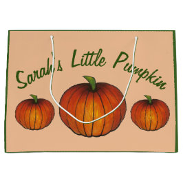 Sacola Para Presentes Grande Pequeno Chá de fraldas de Abóbora Novo outono de C