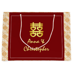 Sacola Para Presentes Grande Peranakan tradicional do casamento chinês