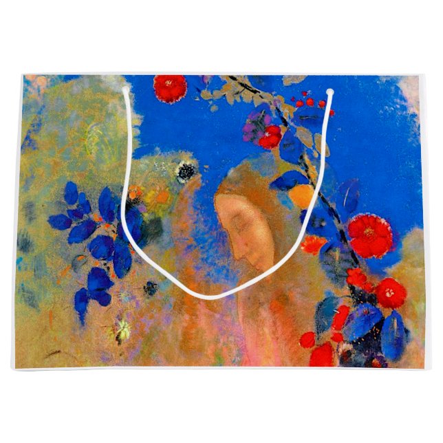 Sacola Para Presentes Grande Perfil sob um Arco, Redon (Frente)