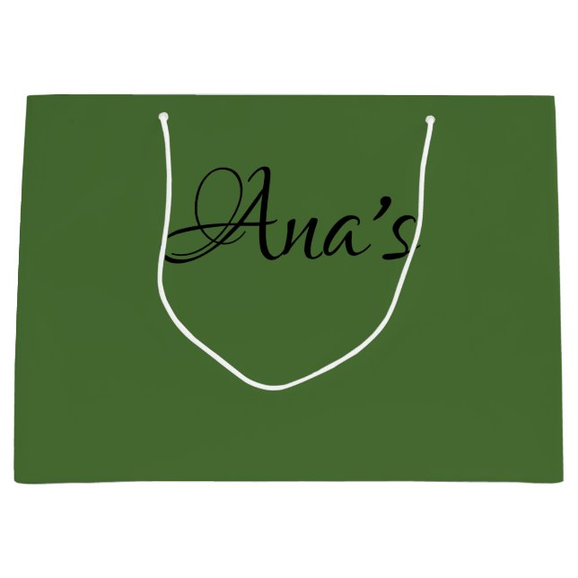 Sacola Para Presentes Grande Personalizado, Green nº 4, presente (Frente)