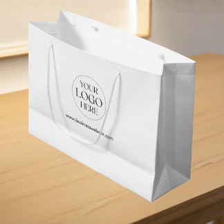 Sacola Para Presentes Grande Personalized Company Logo Simple Business Shopping